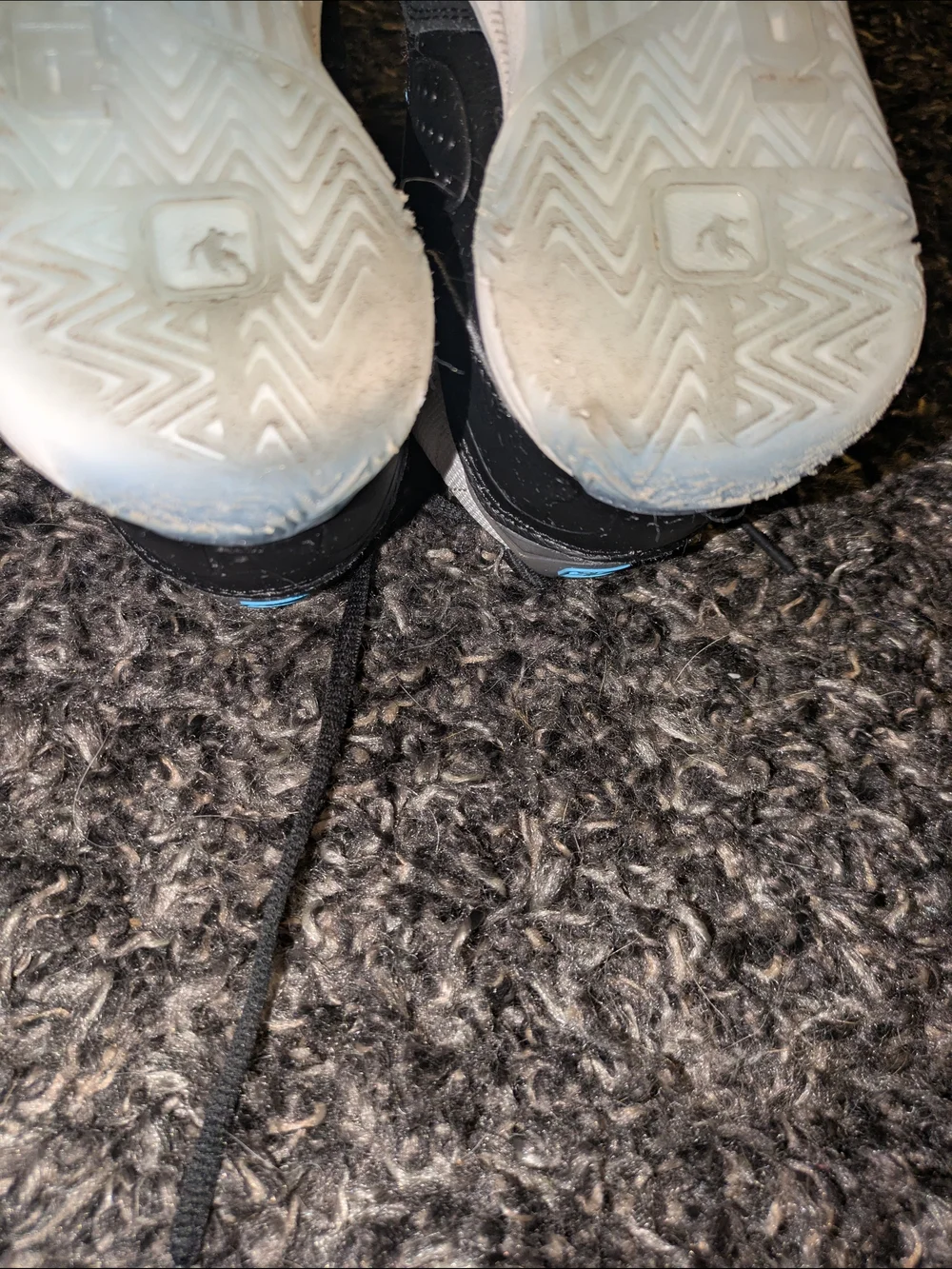 And1 Kids Black, White & Light Blue High-Top Sneakers - Youth Athletic Shoes